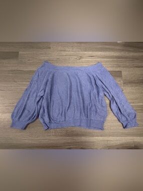 Lavender Ribbed Crewneck Sweater - Unknown Brand